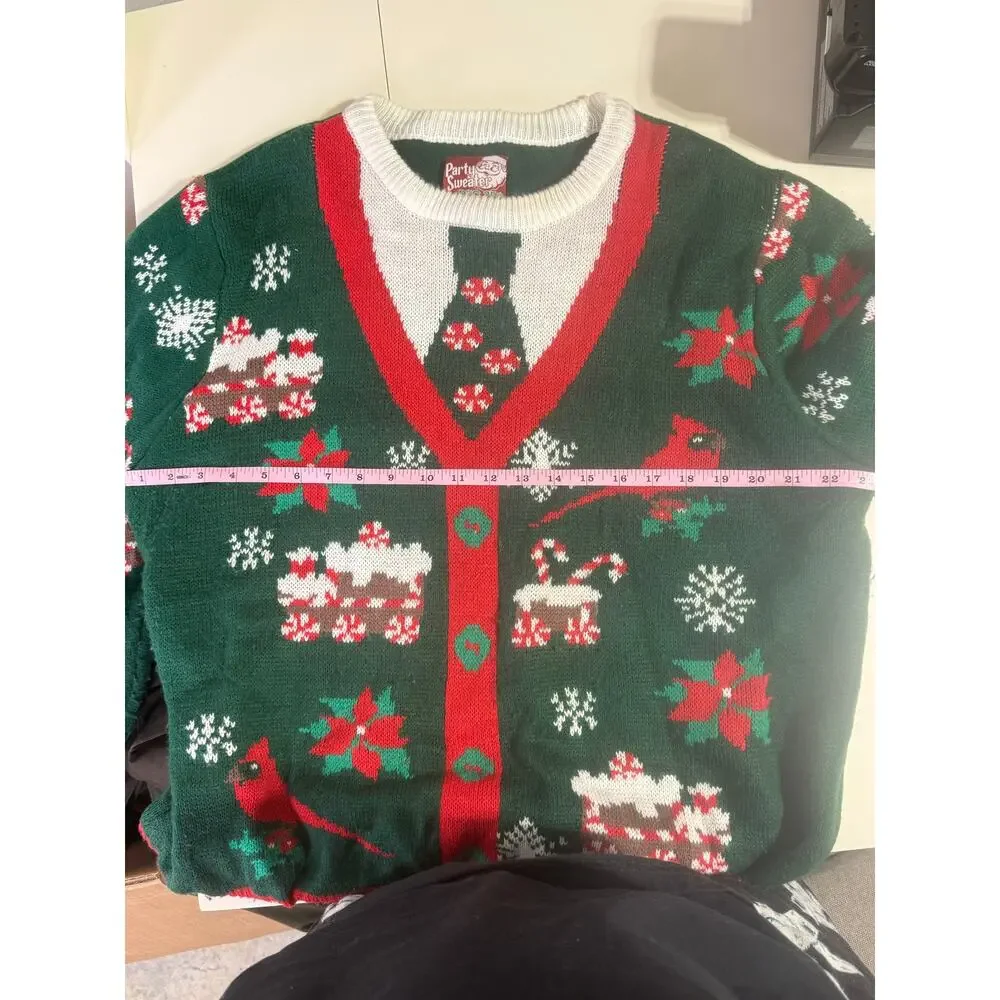 Holiday‎ 2XL Ugly Christmas Unisex Sweater Business Casual Party Cardigan